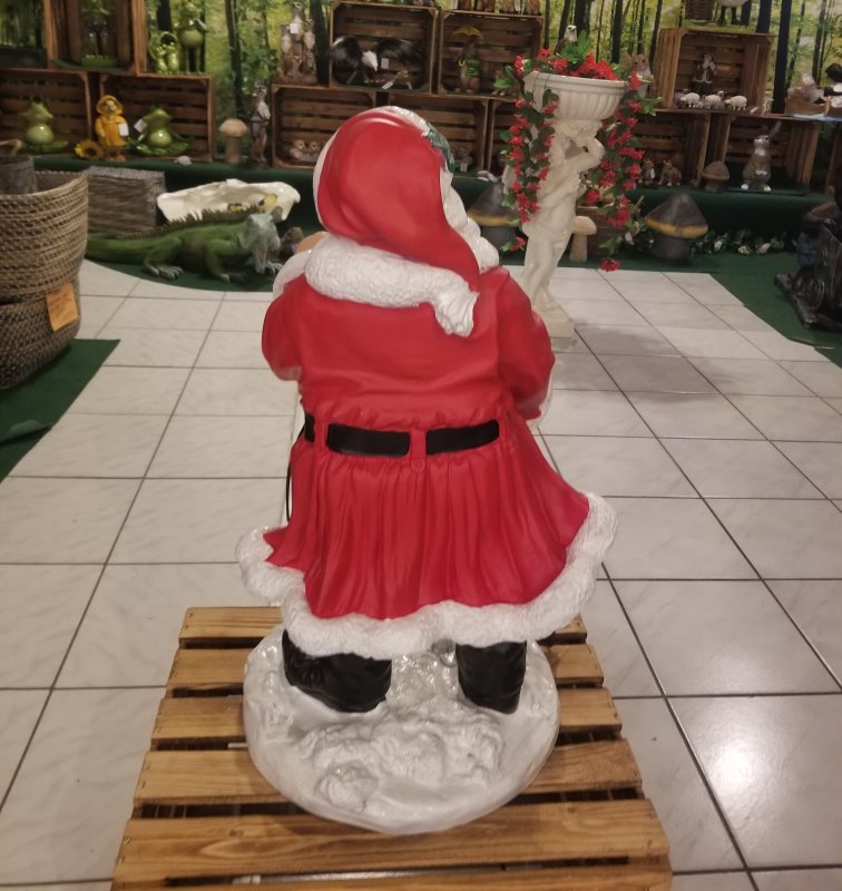 Preview: Weihnachtsmann mit Laterne, stehend